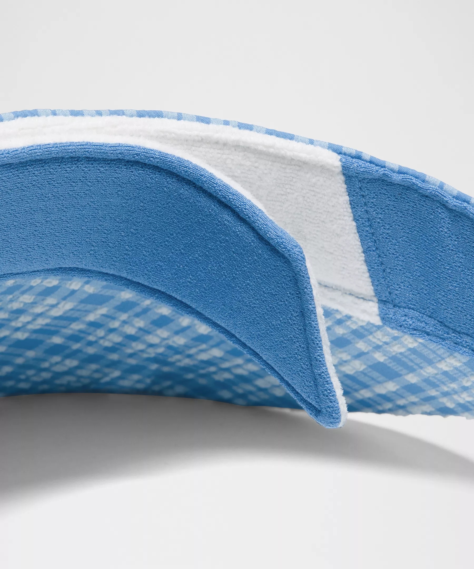Women's Seersucker Check Removable Sweatband Visor - 4