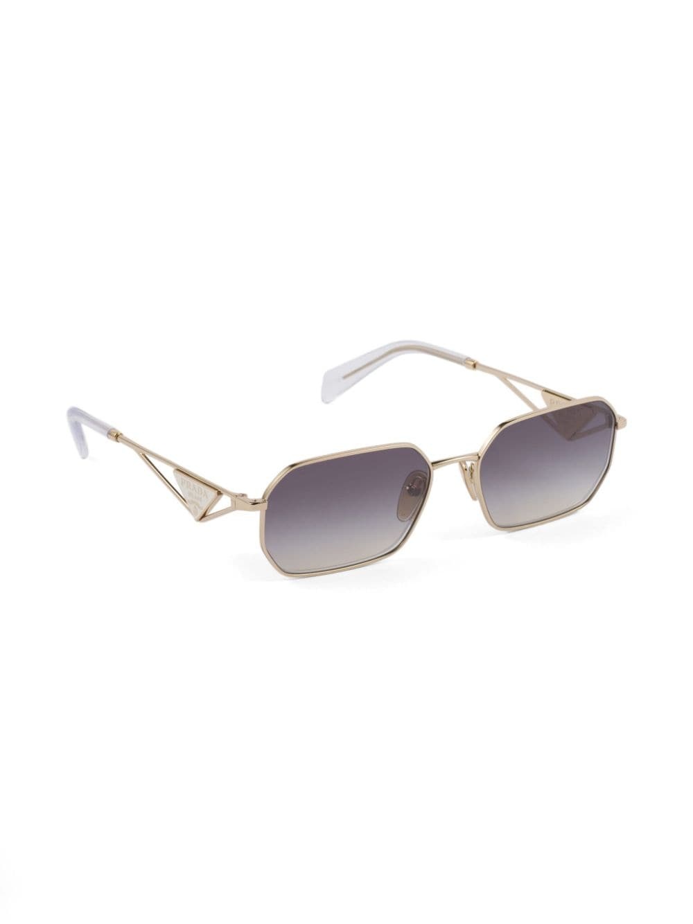 triangle-logo rectangle-frame sunglasses - 3