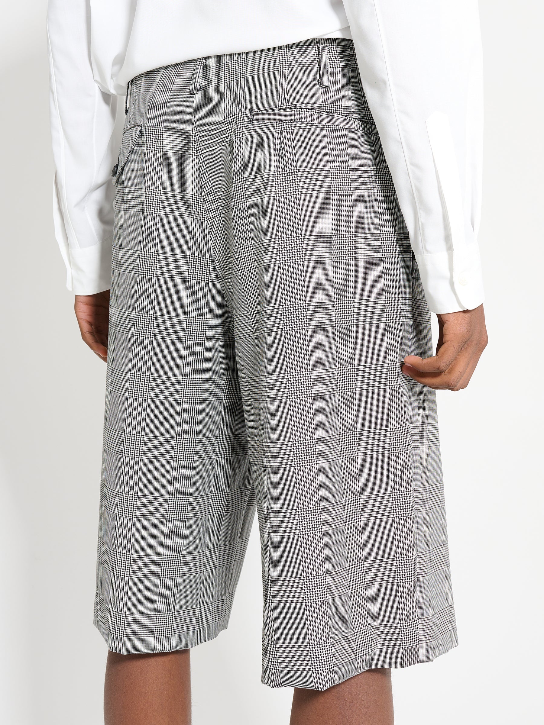 80s tricot comme des garçons グレンチェックショーツ 玄関先迄納品 tricot 80s comme パンツ - グレンチェック