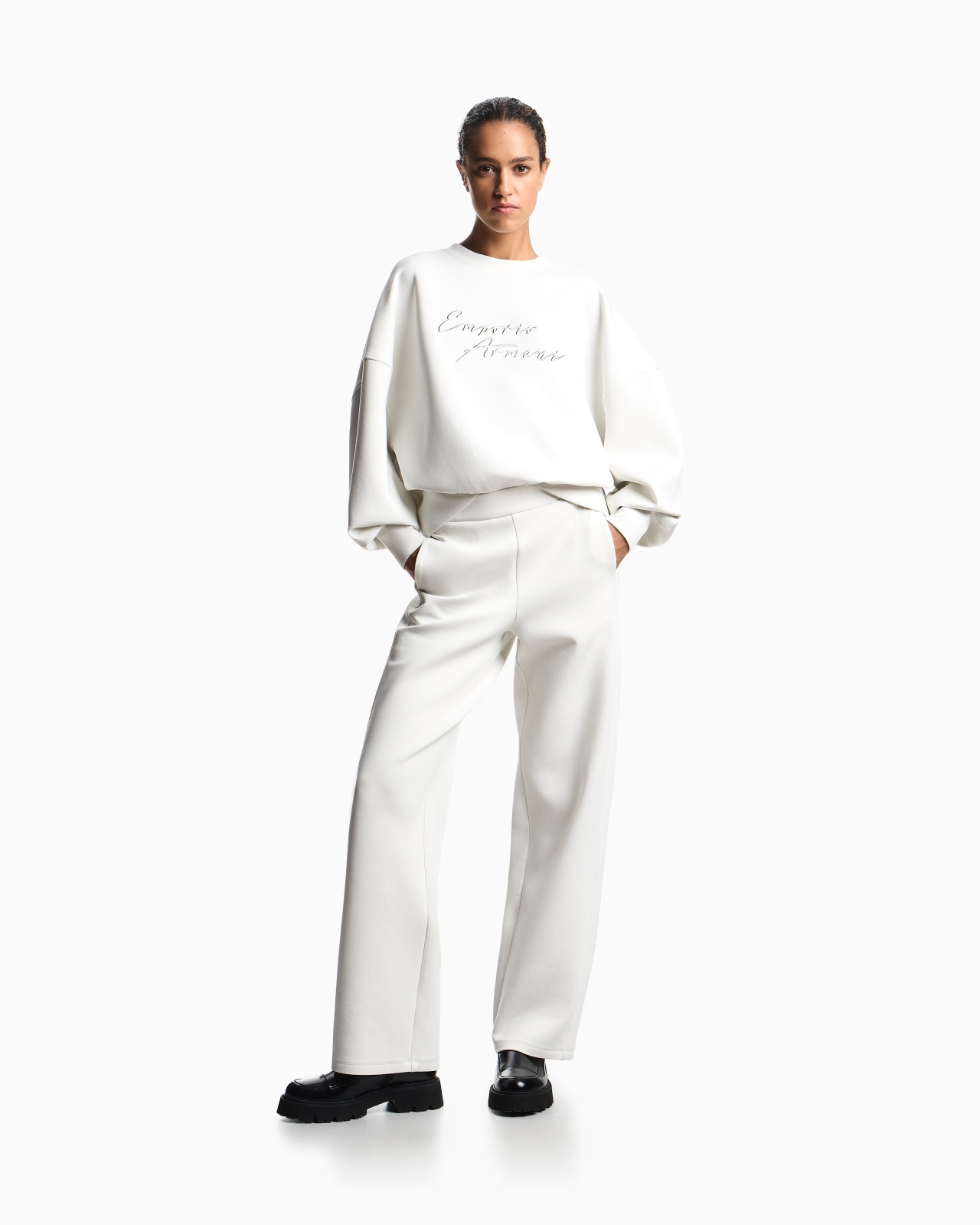 ASV DOUBLE-JERSEY CREW-NECK SWEATSHIRT WITH LOGO EMBROIDERY - 2