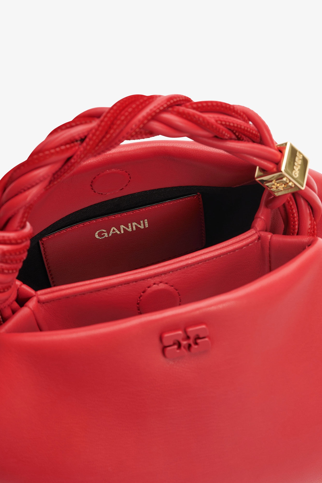 RED SMALL GANNI BOU BAG - 3