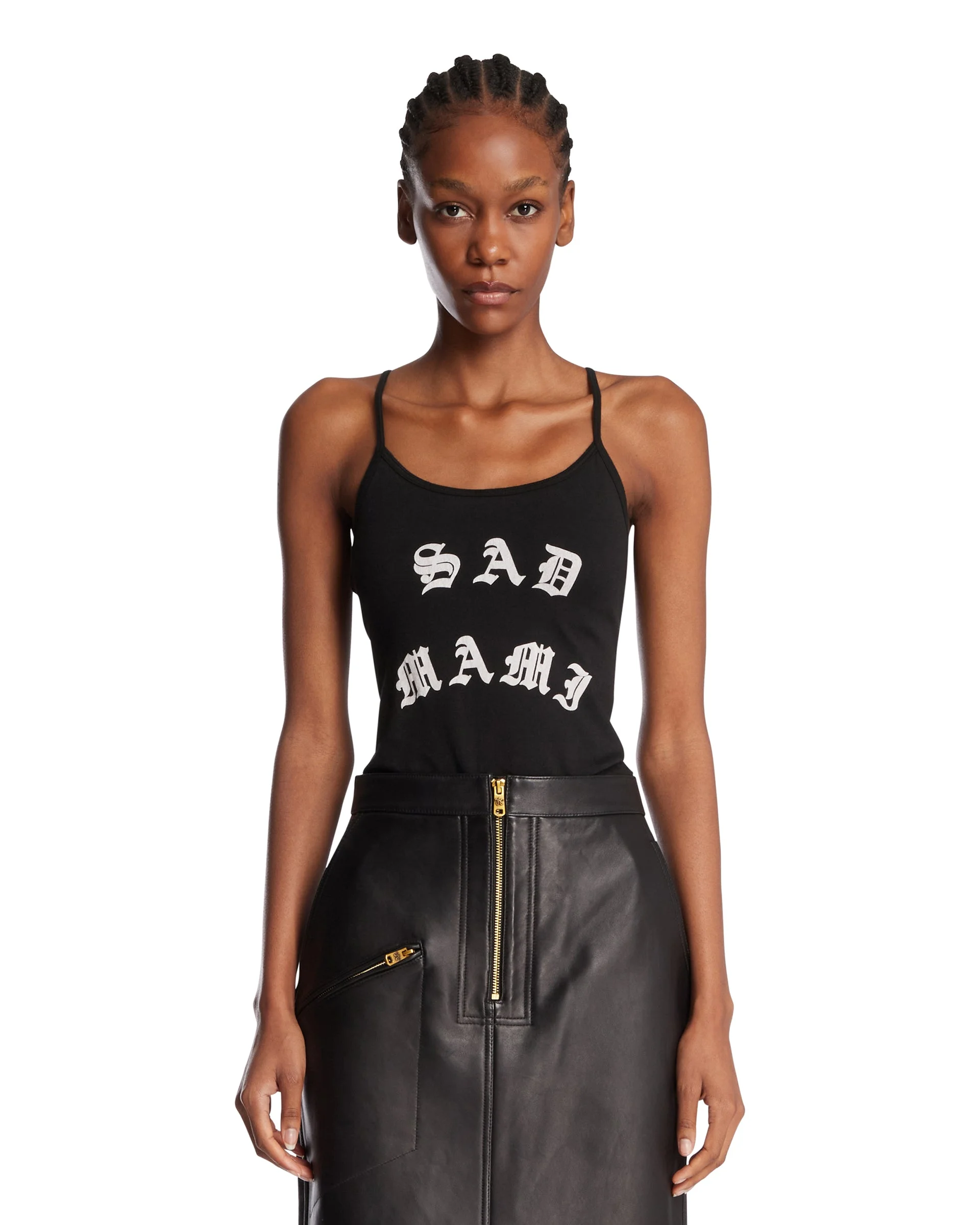 Black The Sad Mami Cholita Tank - 1