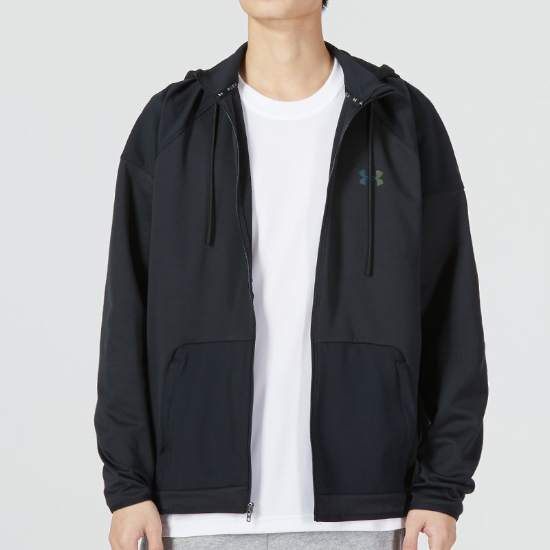 Under Armour RUSH Warm-Up Full-Zip Hoodie Jacket 'Black' 1373719-001 - 3