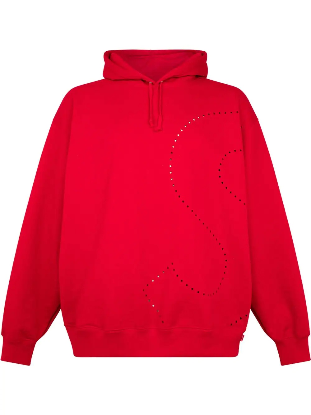 laser cut 'S' logo hoodie - 1