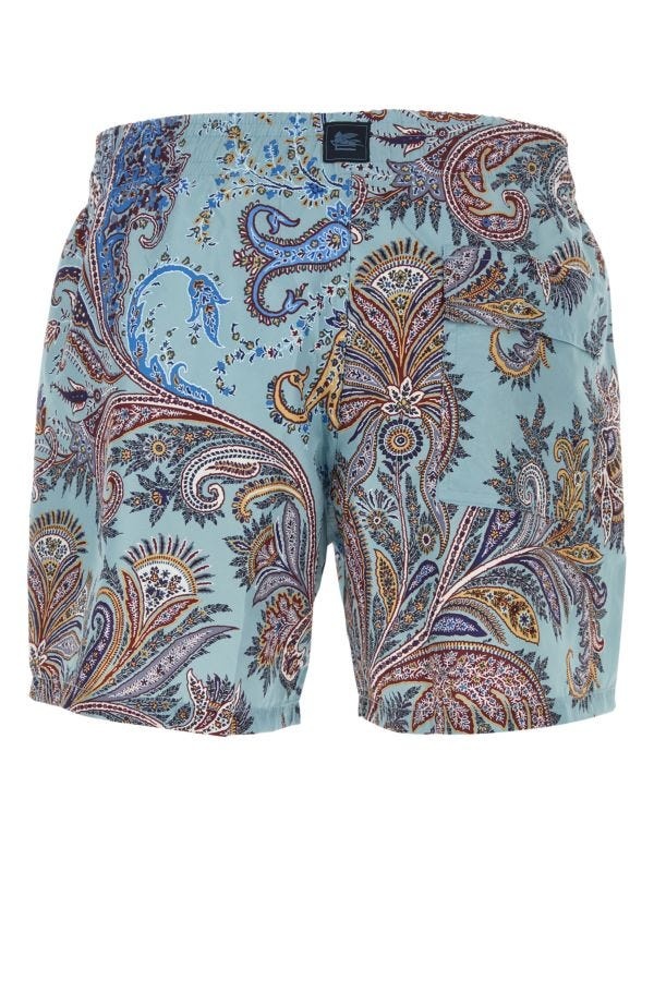 Printed polyester swimming shorts - 2