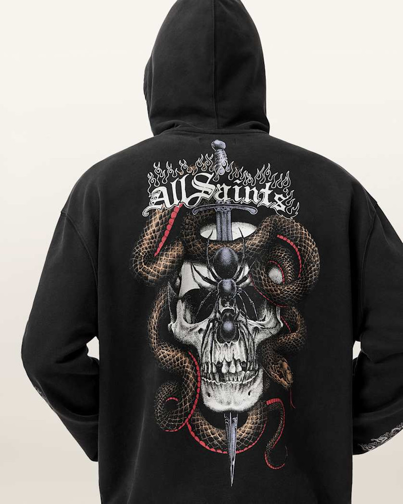 ARAKNID LONG SLEEVE COTTON HOODIE 3