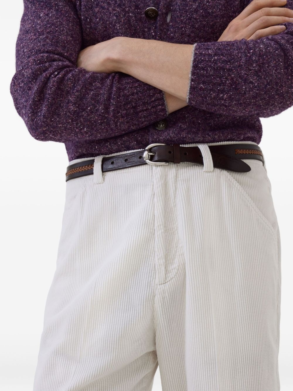 pleated tapered trousers - 4