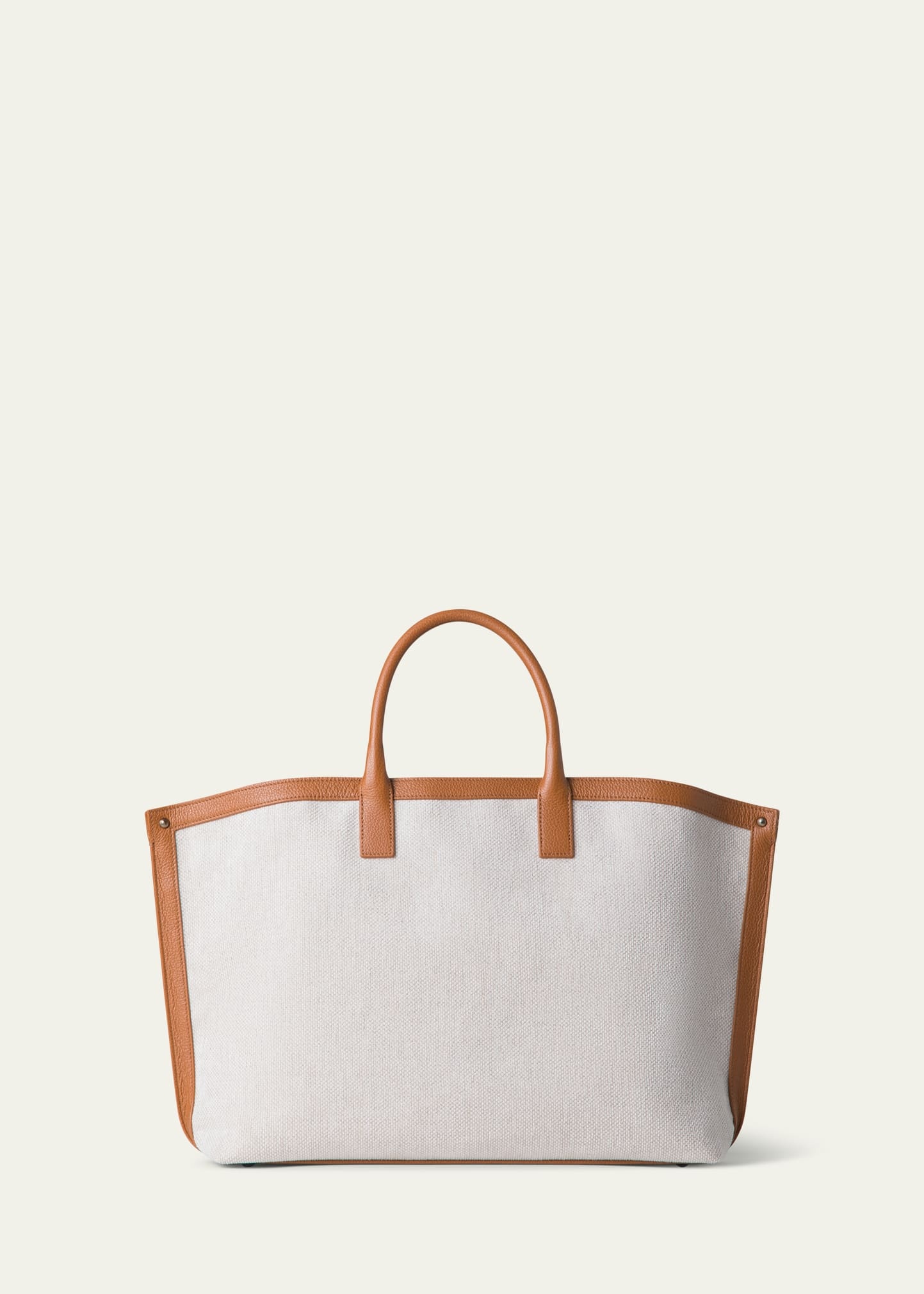 Ai Canvas & Leather Tote Bag - 3