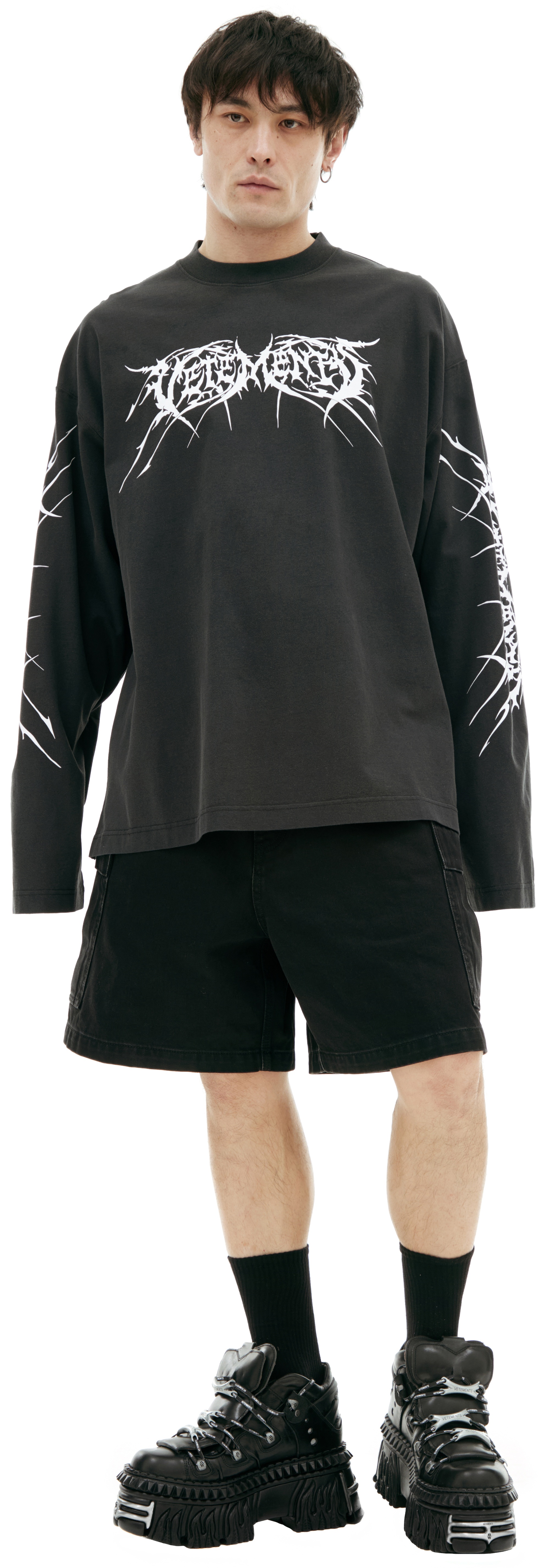 PRINTED COTTON LONGSLEEVE - 1