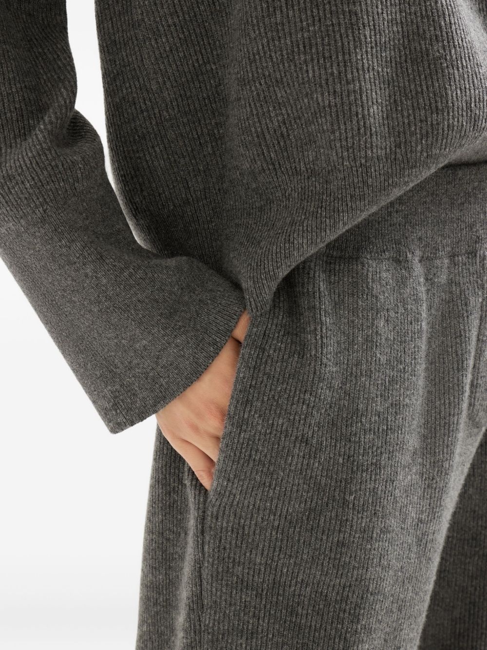 ribbed cashmere trousers - 5