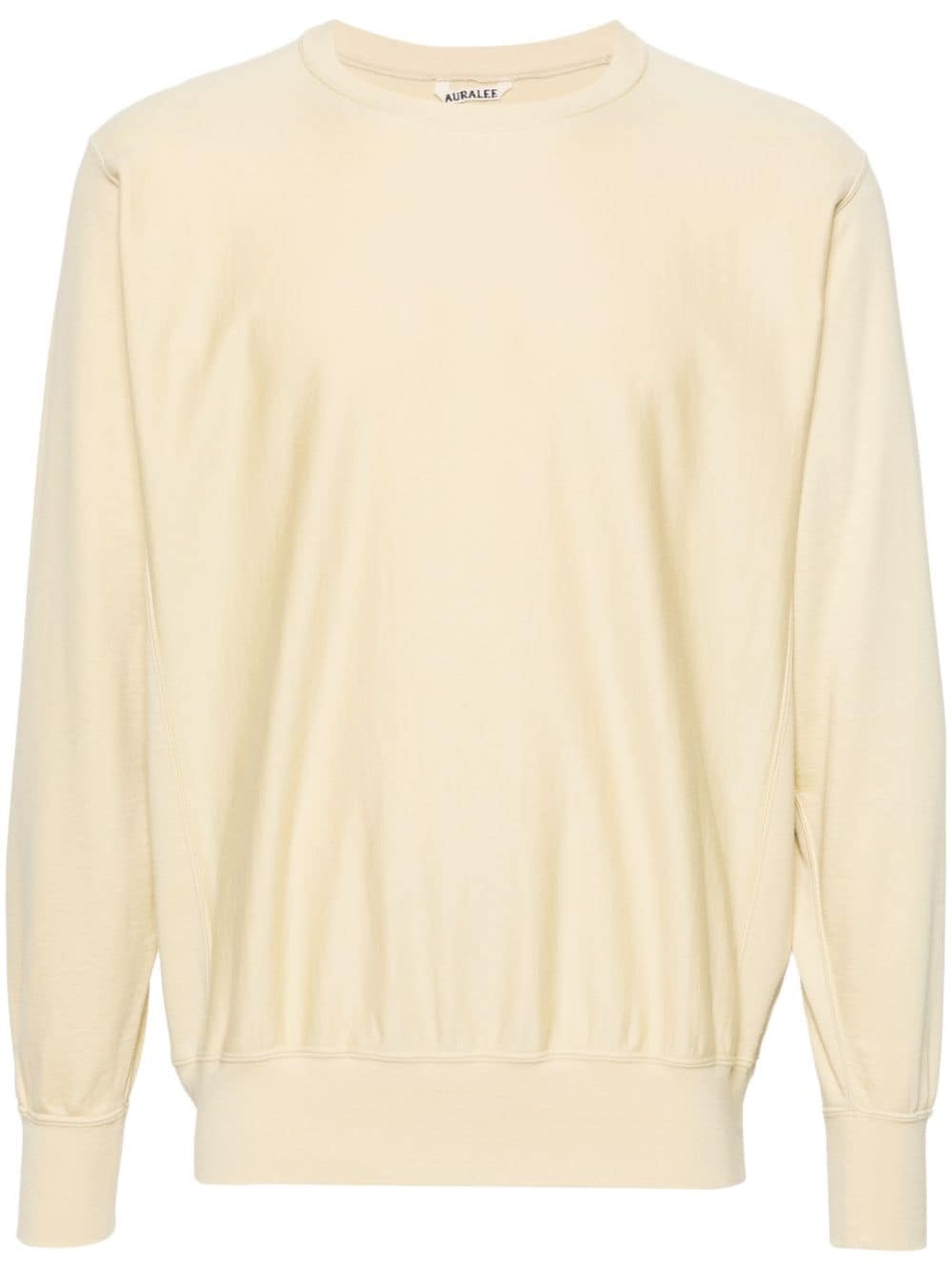 crew-neck cotton sweatshirt - 1