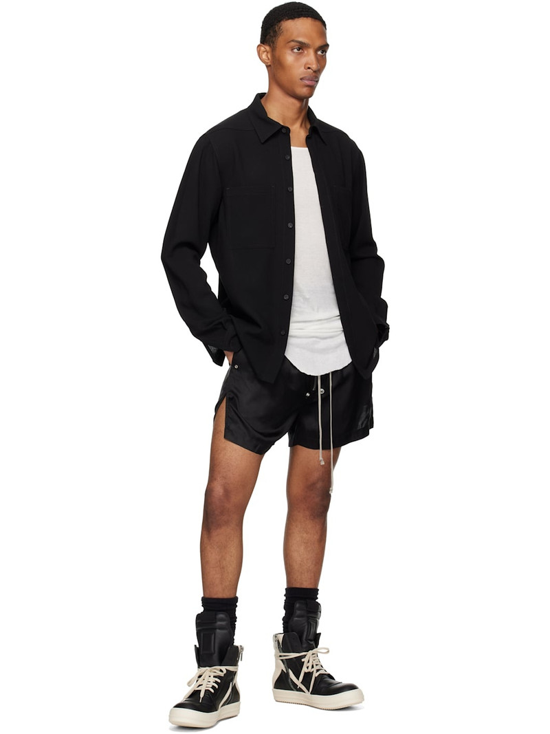 Rick Owens Black Concordians Bela Boxers Shorts outlook