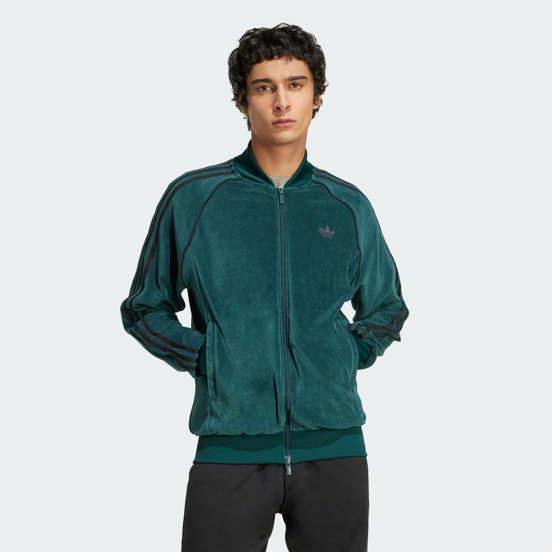 SST Adicolor Velour Track Top - 2