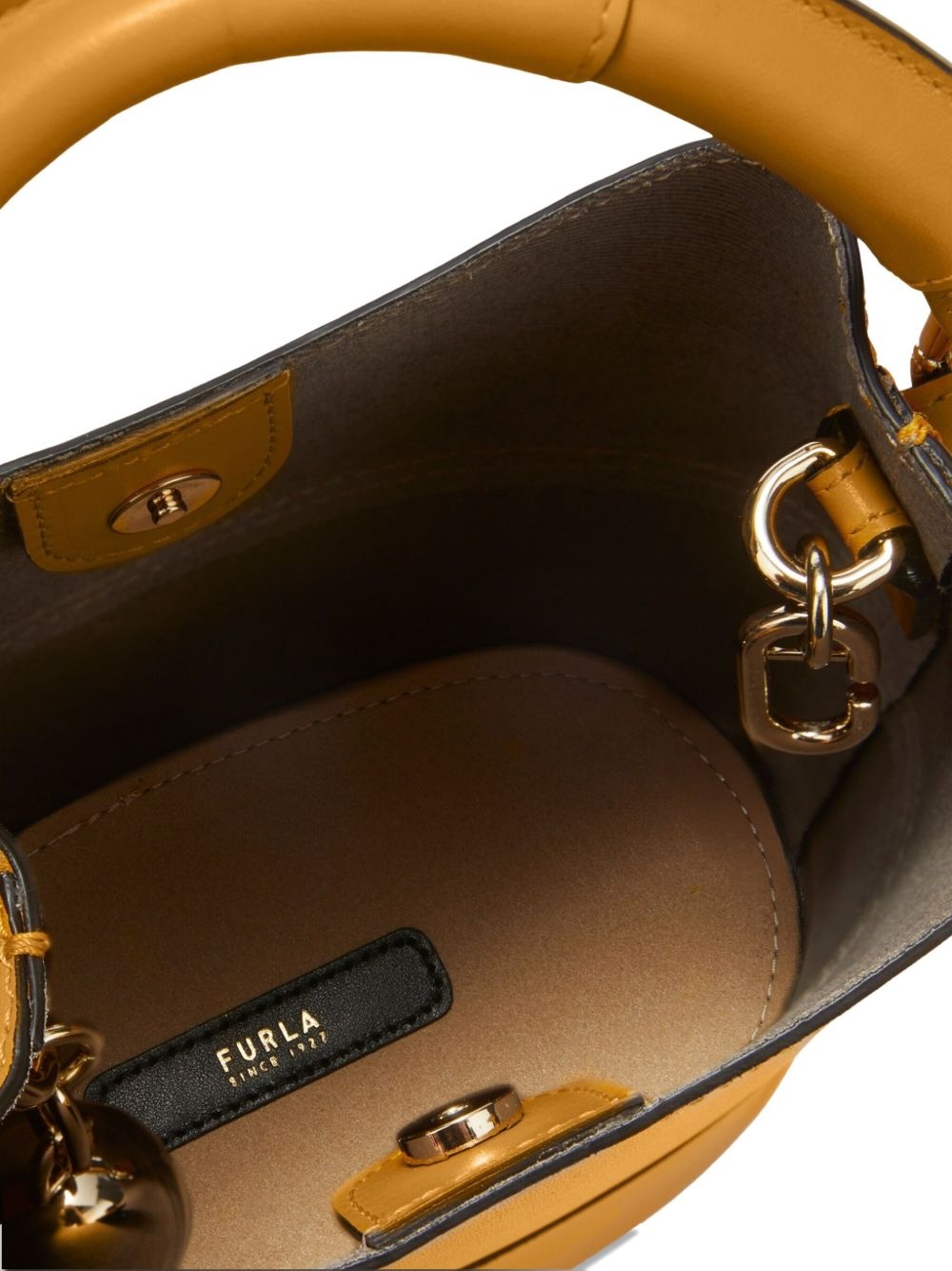 mini Sfera leather bucket bag - 3