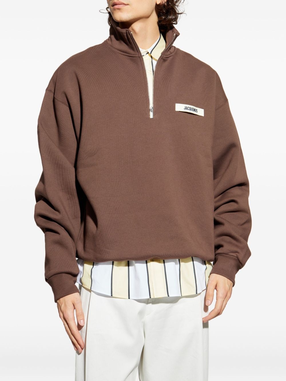 logo-patch sweatshirt - 3