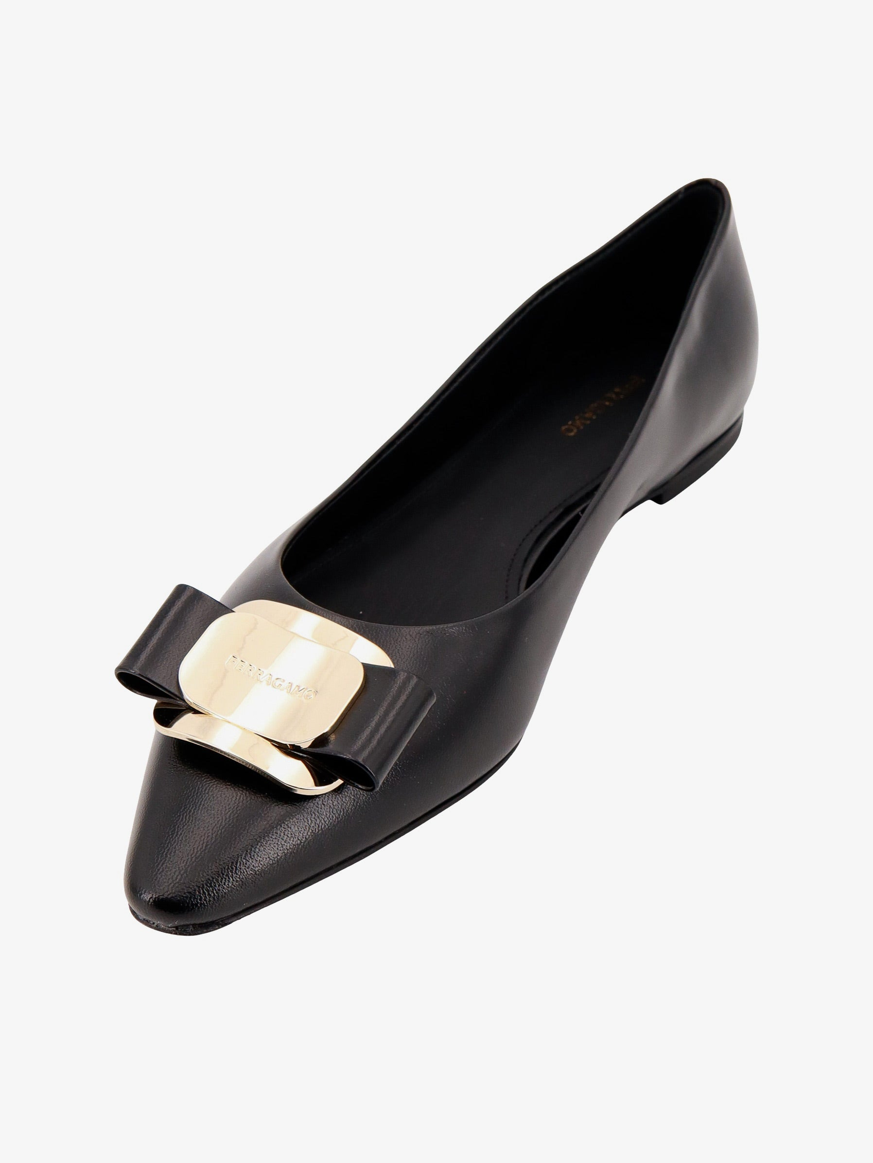 Leather Ballerinas With Iconic Vara Bow - 4