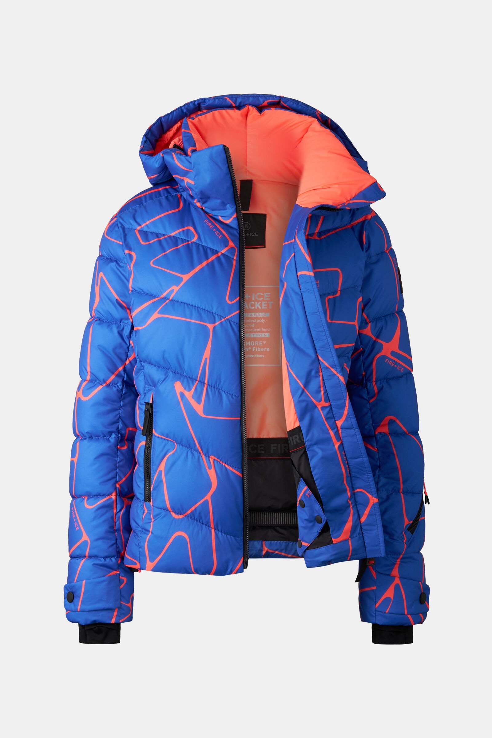 Seally Ski jacket in Blue/Coral - 2