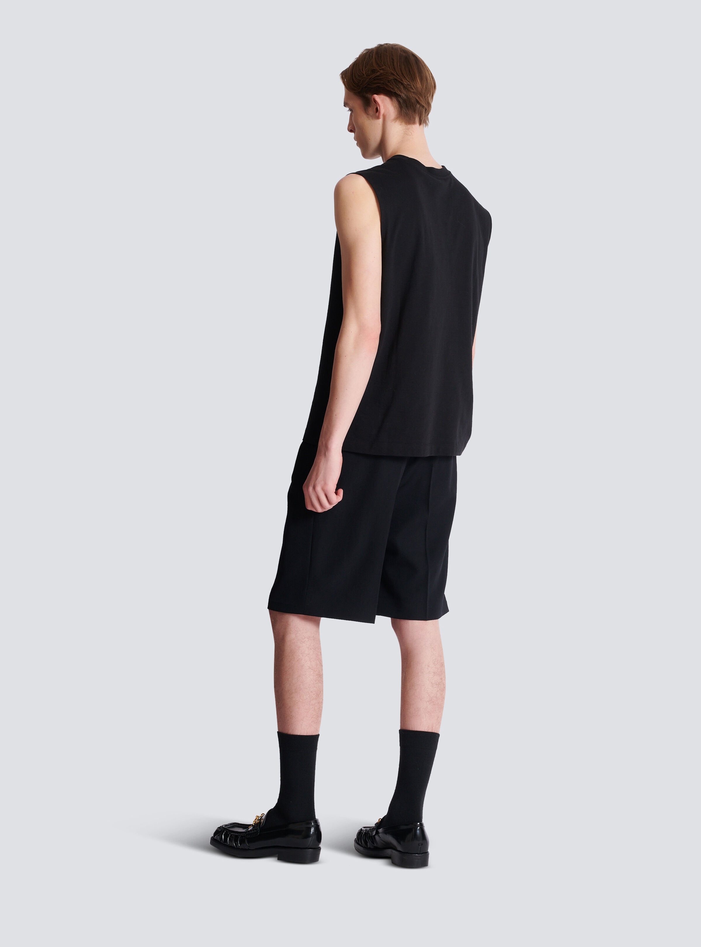 Balmain Paris embroidered vest top - 4