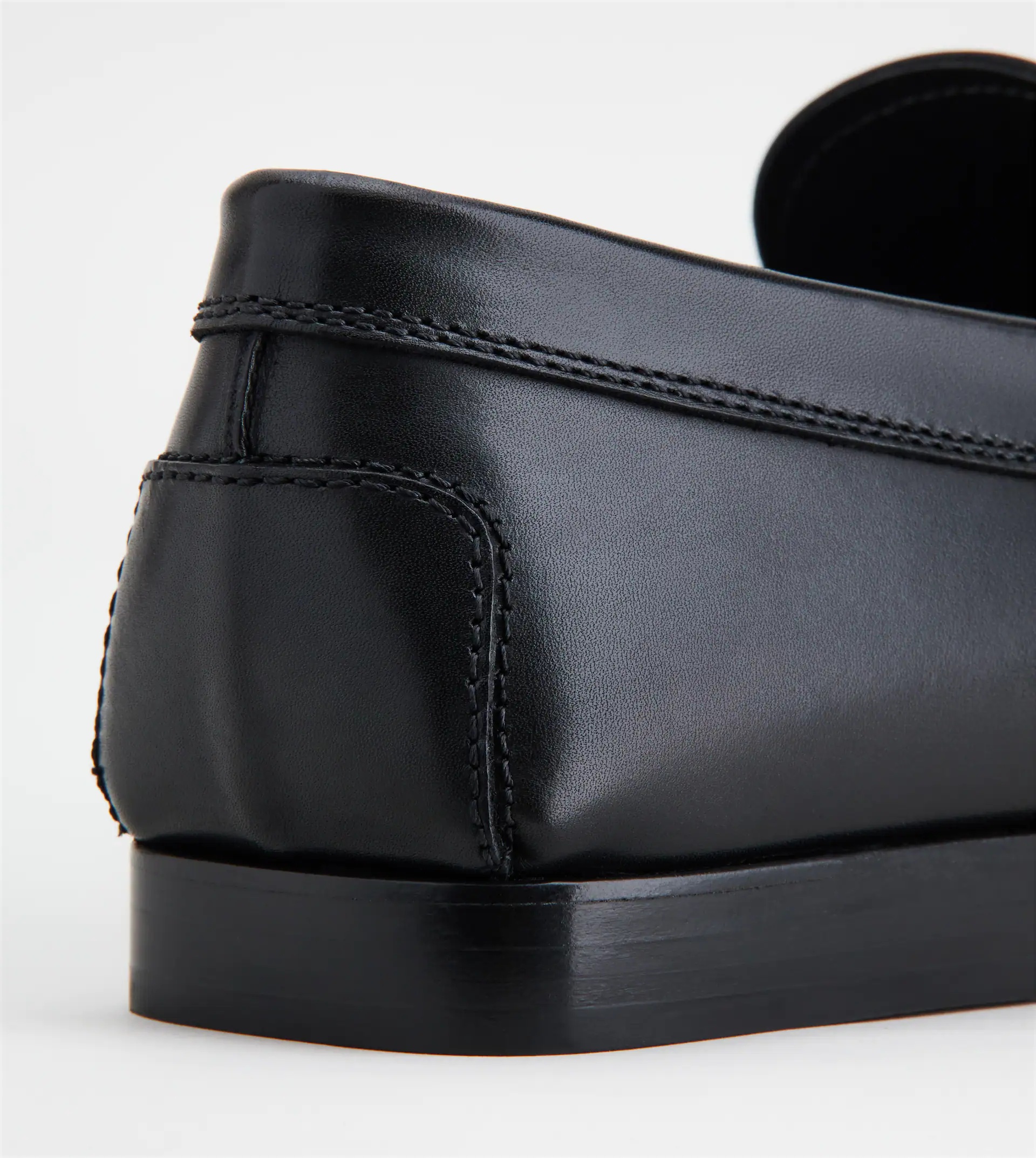 LOAFERS IN LEATHER - BLACK - 6