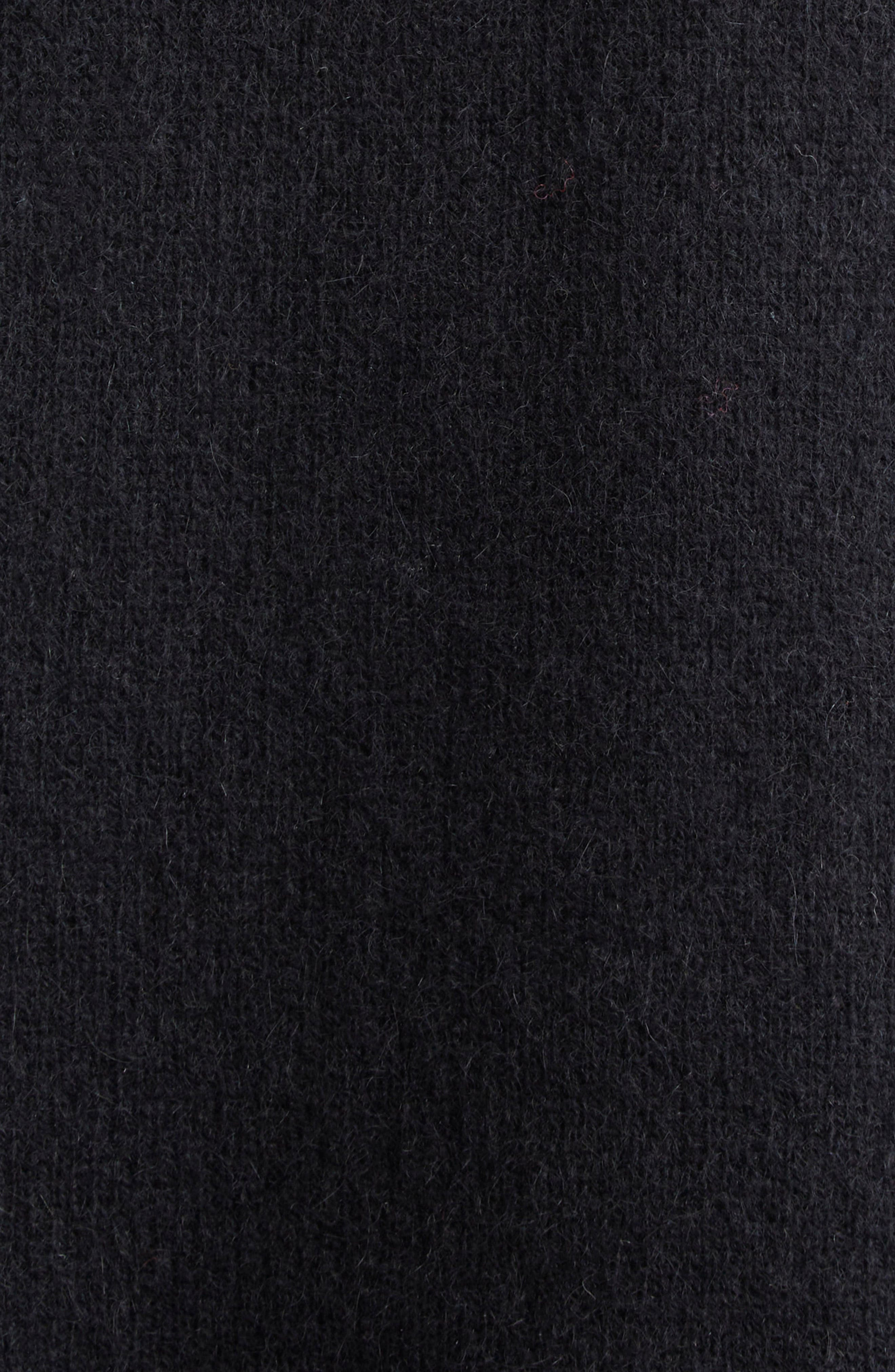 LOULOU DE SAISON Raven Mercerized Wool & Yak Hair Blend Sweater in Black at Nordstrom - 6