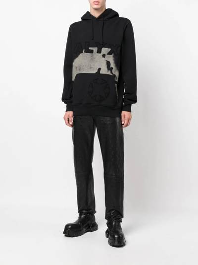 1017 ALYX 9SM logo-embroidered cow-print hoodie outlook