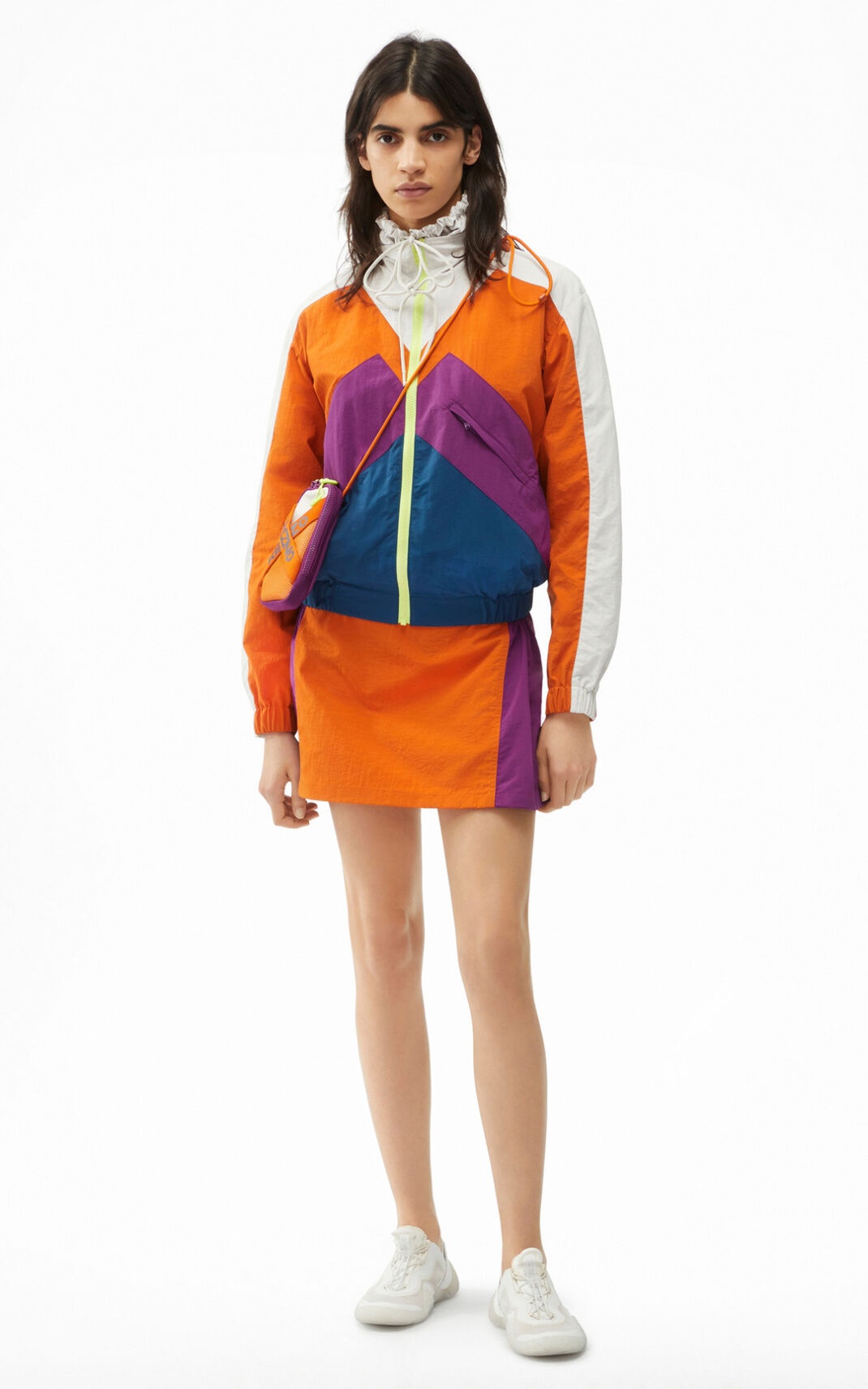 ジャケット KENZO Woman Jacket Orange FD52BL1719NF 17 Kenzo Down Jackets for Women - Shop on FARFETCH