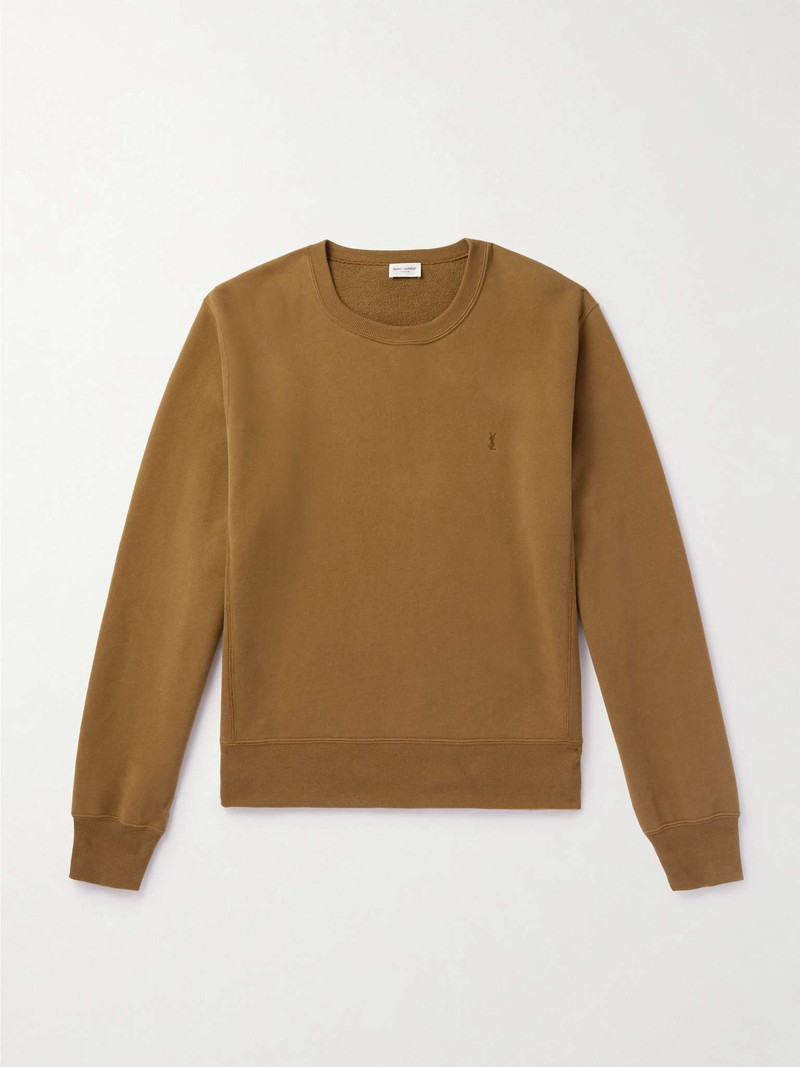 Logo-Embroidered Cotton-Jersey 스웨터 1