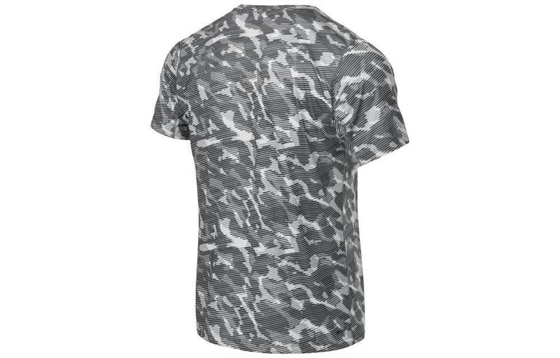 New Balance New Balance Tenacity Heather Tech Printed T-Shirt 'Black' AMT21097-BK outlook