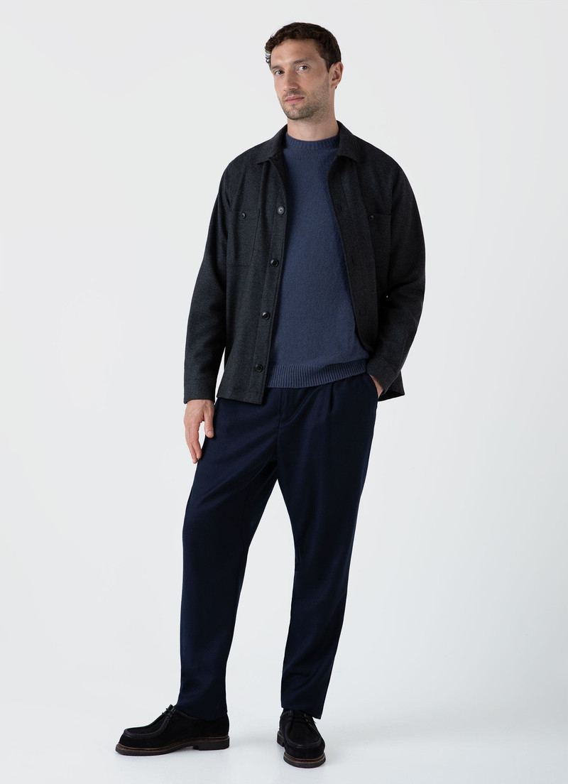 Sunspel Lambswool Crew Neck Jumper outlook
