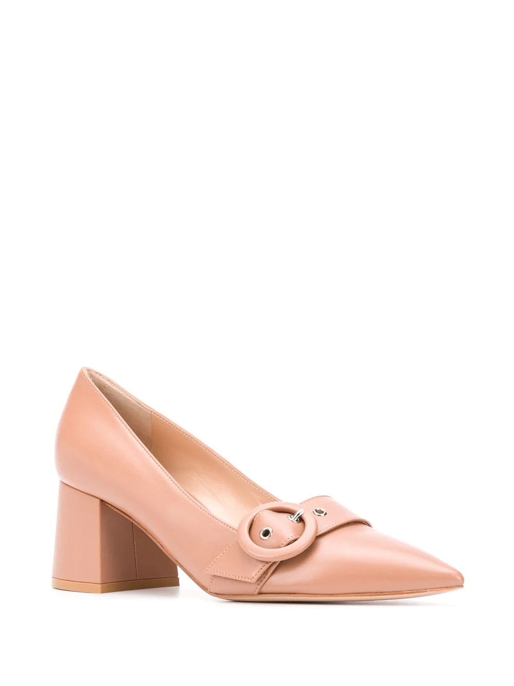 pointed block heel pumps - 2