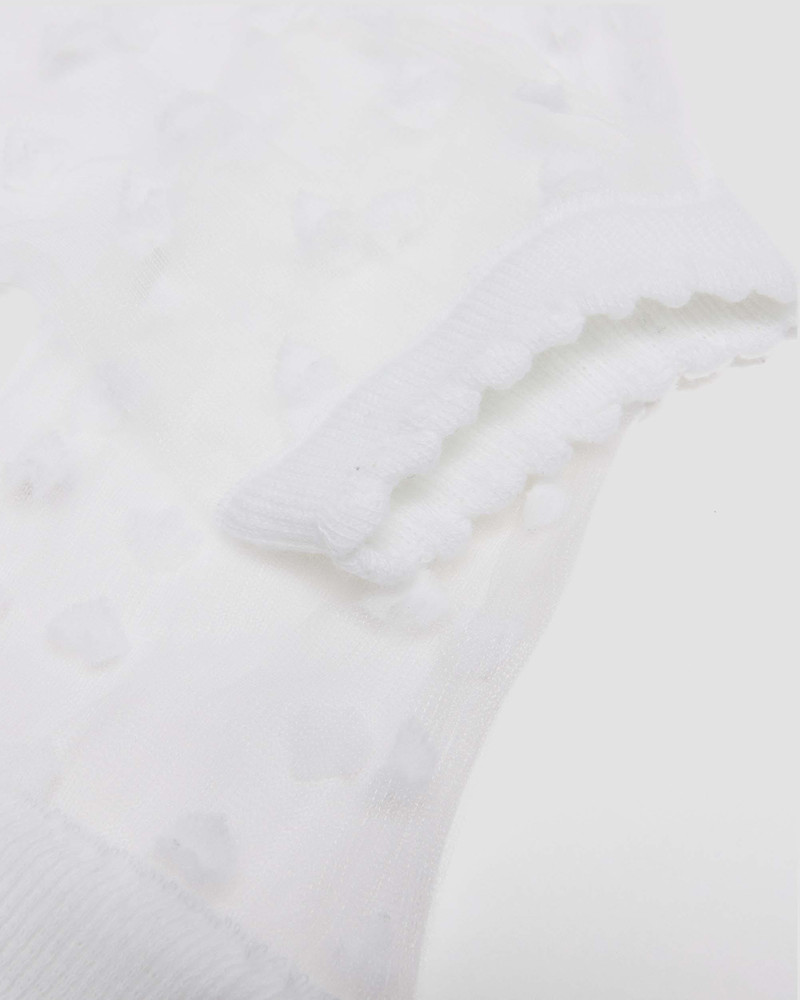 SHORT HEART MESH SOCKS Organic Cotton Blend & Mesh 4