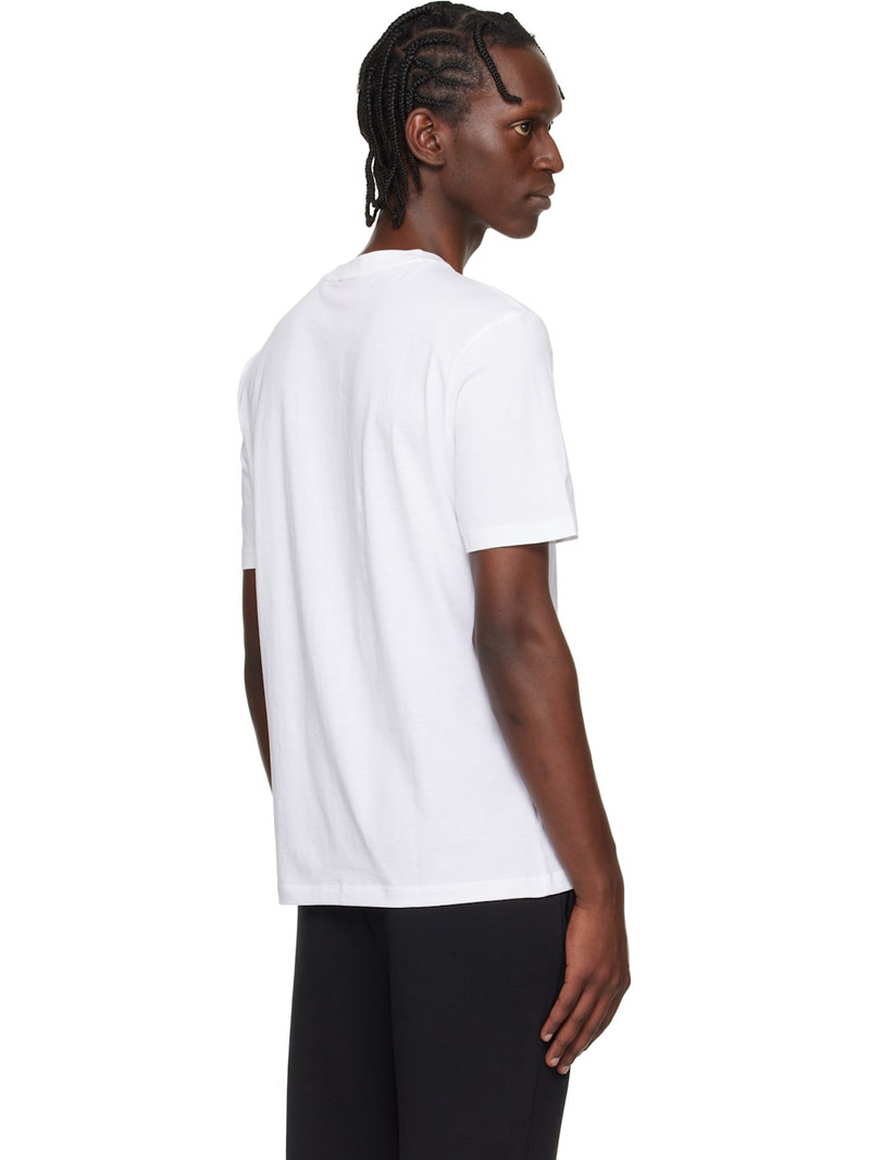 White Regular-Fit Logo-Print T-shirt 3