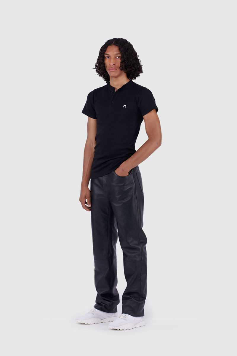 Marine Serre Organic Cotton Button Up Henley outlook