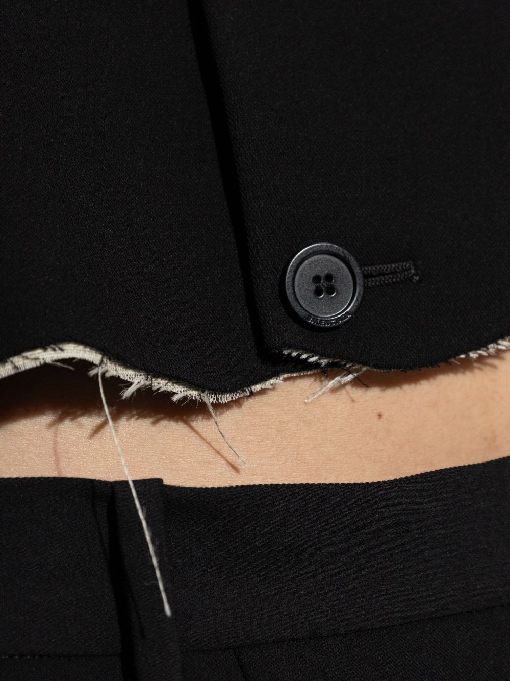 single-breasted notched lapels blazer - 5