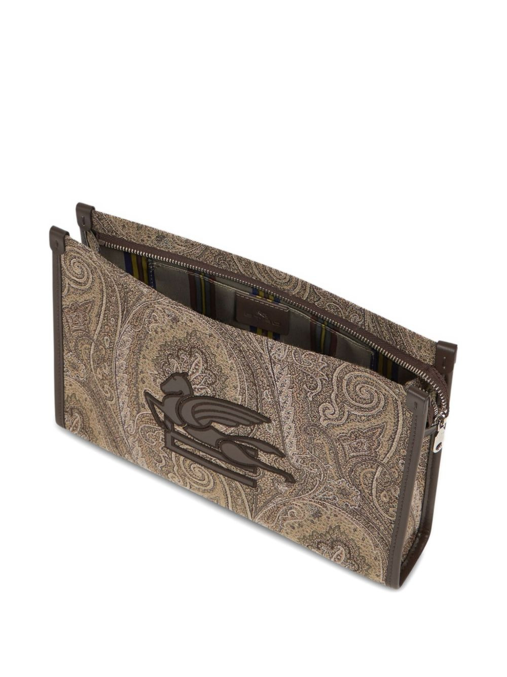 paisley pegasus clutch bag - 4