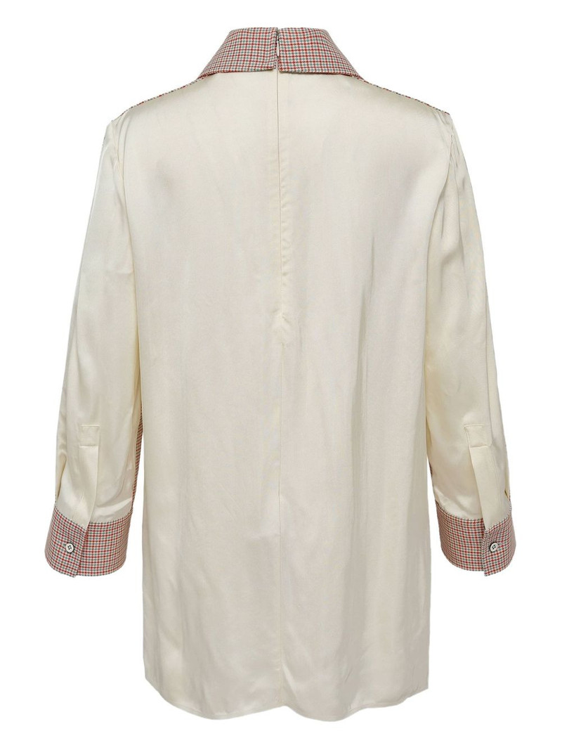 Jil Sander College checked top outlook