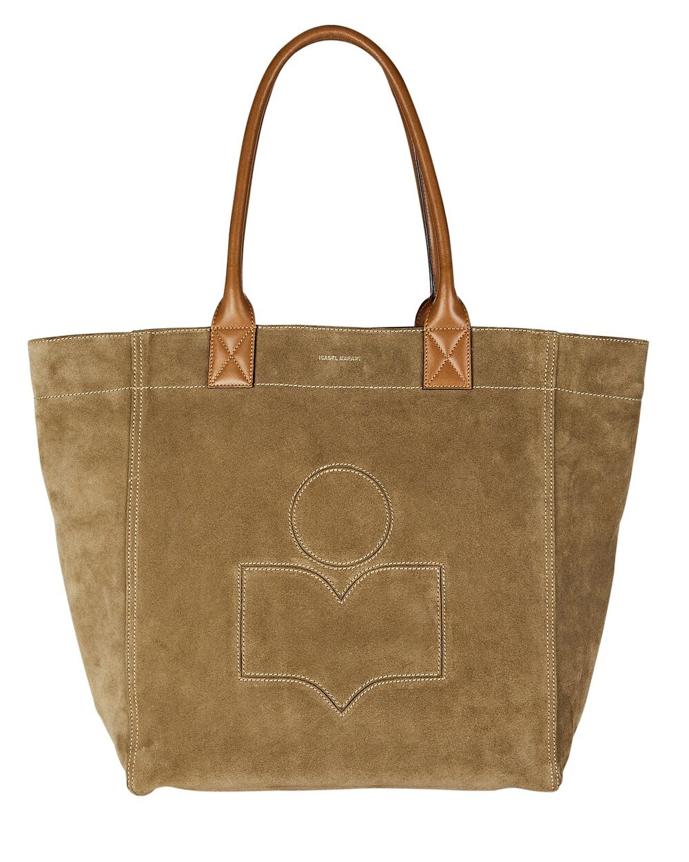 Yenky Logo Suede Tote Bag - 1