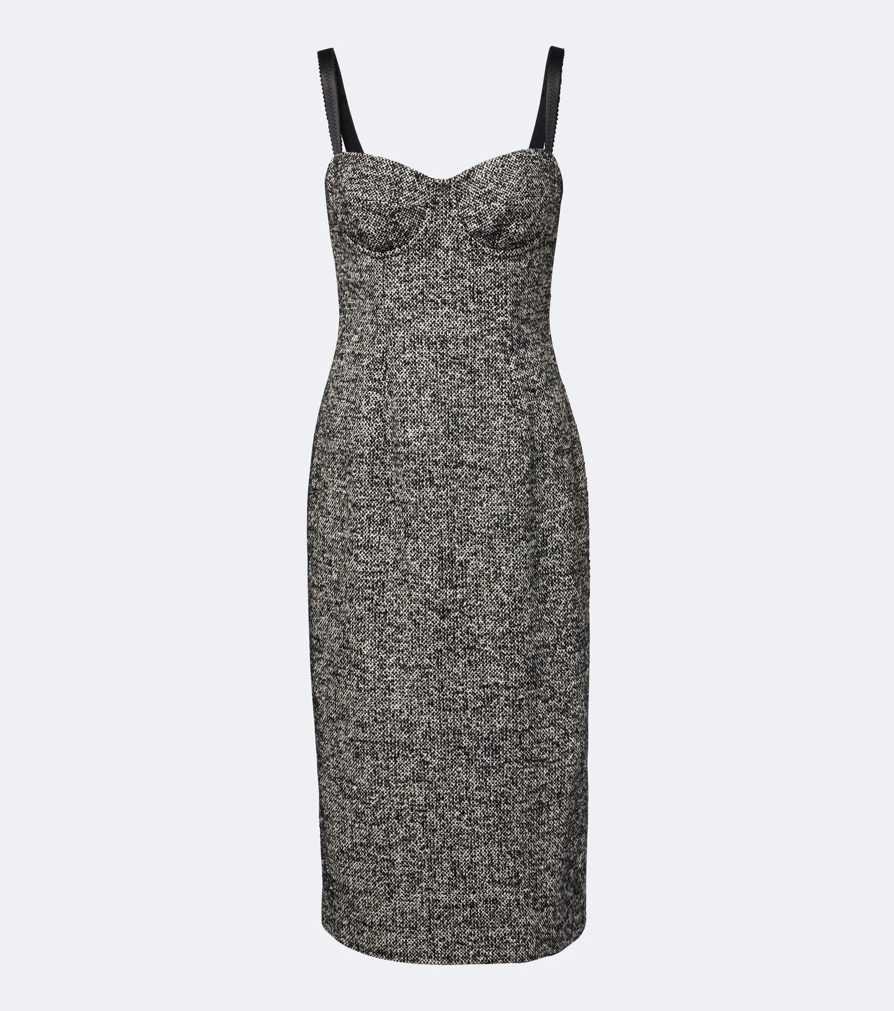 Wool and silk-blend tweed midi dress - 1