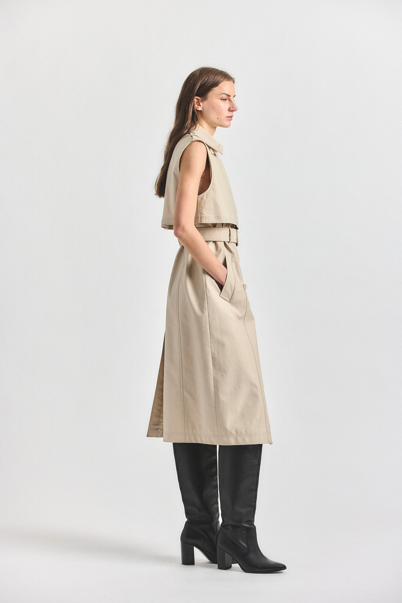 REIGN SLEEVELESS TRENCH DRESS 4