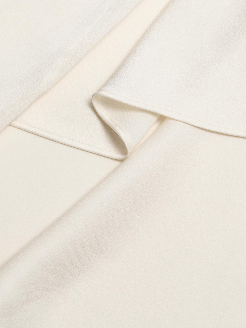 Women's Eliora Satin Cape Blouse - Cream 7