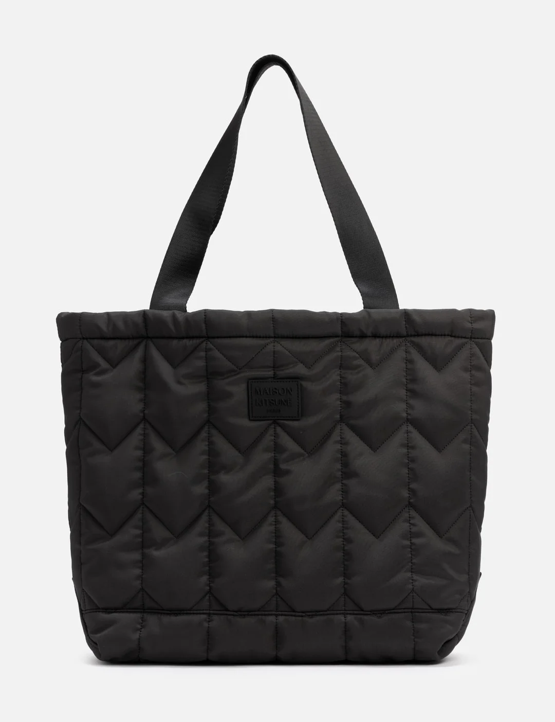 CHEVRON QUILTED LARGE TOTE - 1