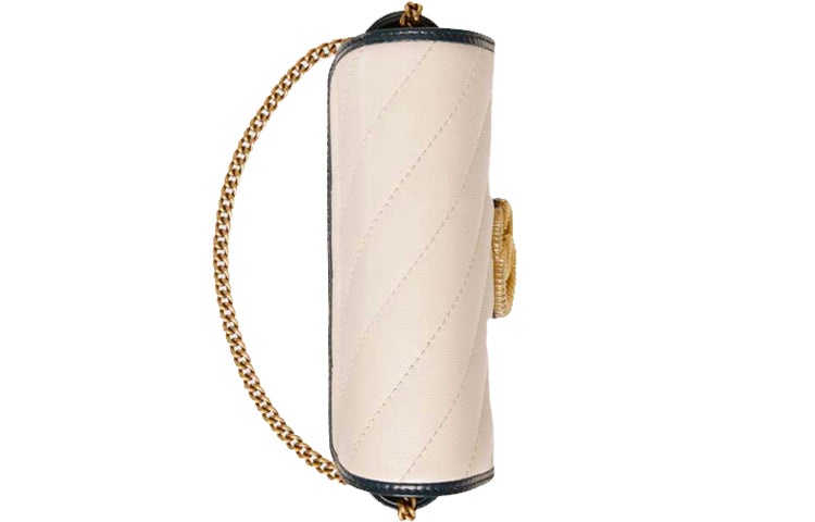 (WMNS) Gucci Marmont Series Shoulder Bag Mini White 574969-0OLFX-9085 - 6
