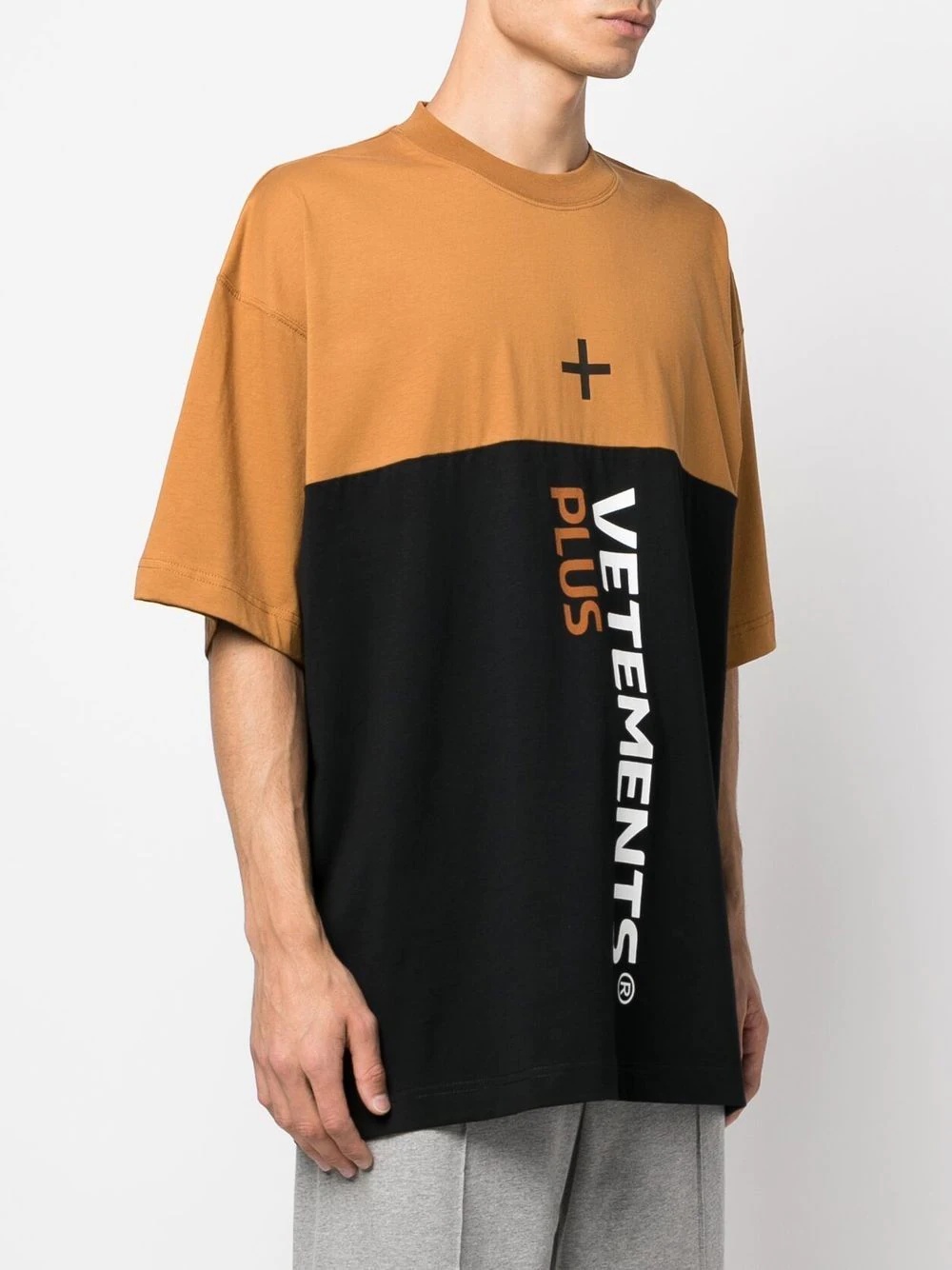 battery logo cotton T-shirt - 4