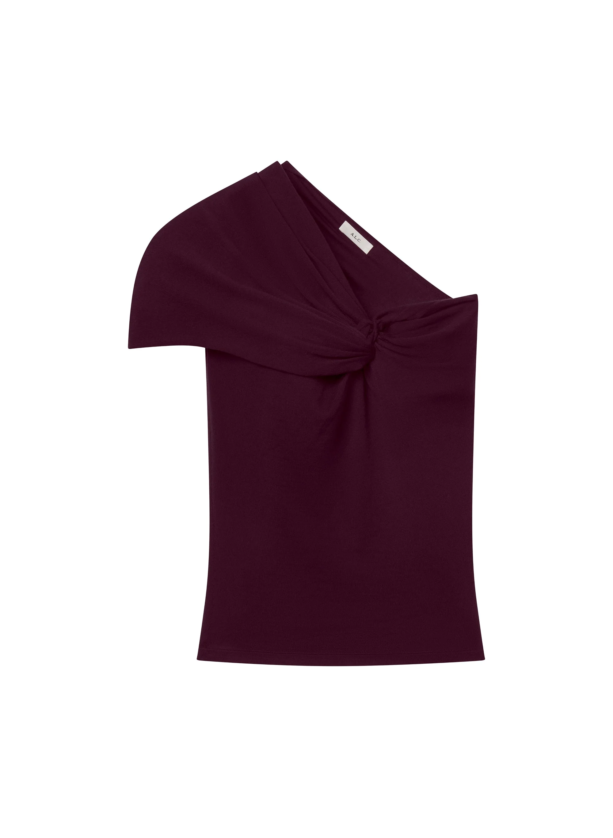 Kaylee Fine Merino One Shoulder Top - 1