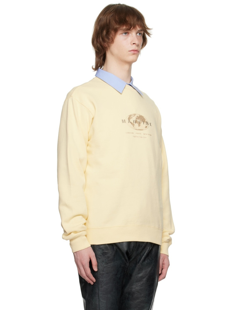 Yellow Embroidered Sweatshirt 2