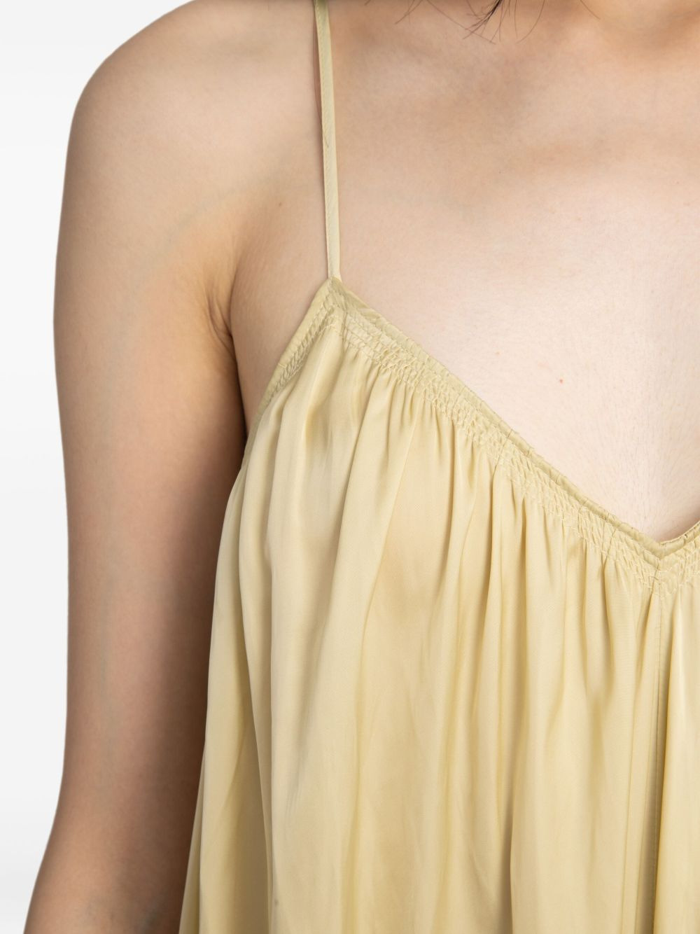 Ristym spaghetti-strap gathered maxi dress - 4