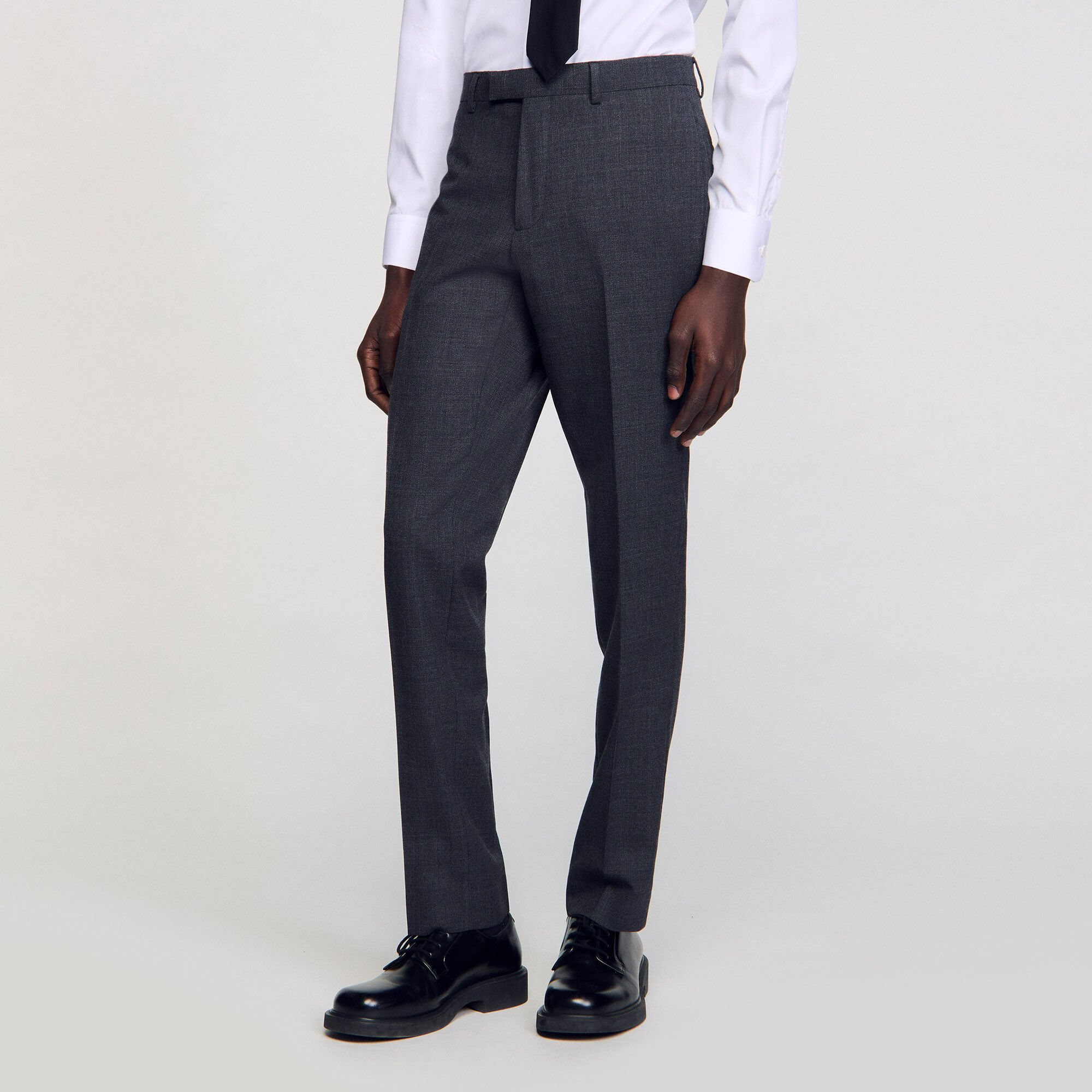 WOOL SUIT PANTS - 5