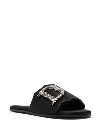 DSQUARED2 crystal-embellished flat sandals outlook