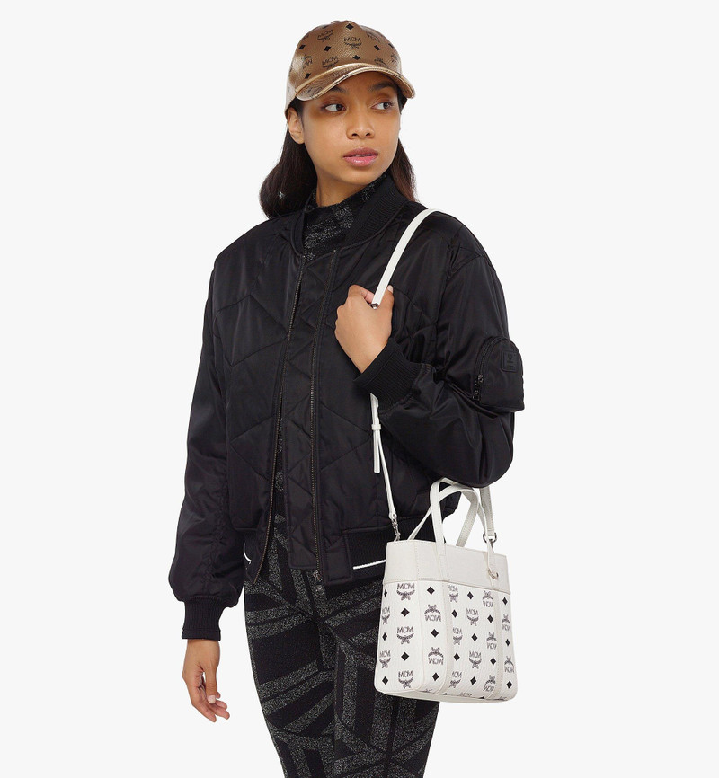 MCM Aren Top-Zip Shopper in Visetos Leather Mix outlook