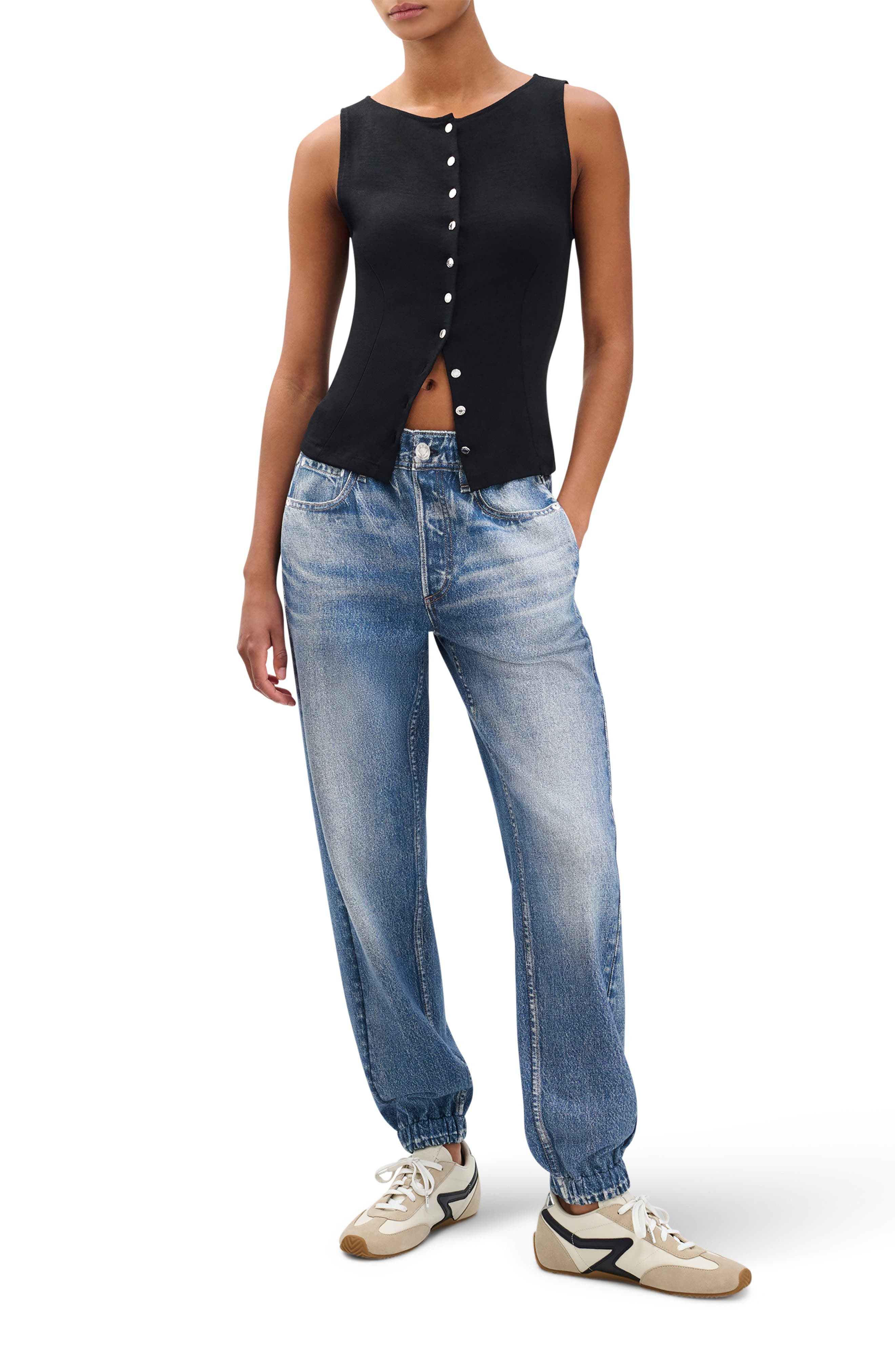 rag & bone Miramar Jogger Cotton Terry Sweatpant Jeans in Blue at Nordstrom - 5
